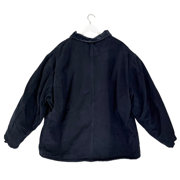 Carhartt Men’s Quilted Winter Duck Coat Navy Blue Size 3XL Logo Patch - Picture 2 of 13